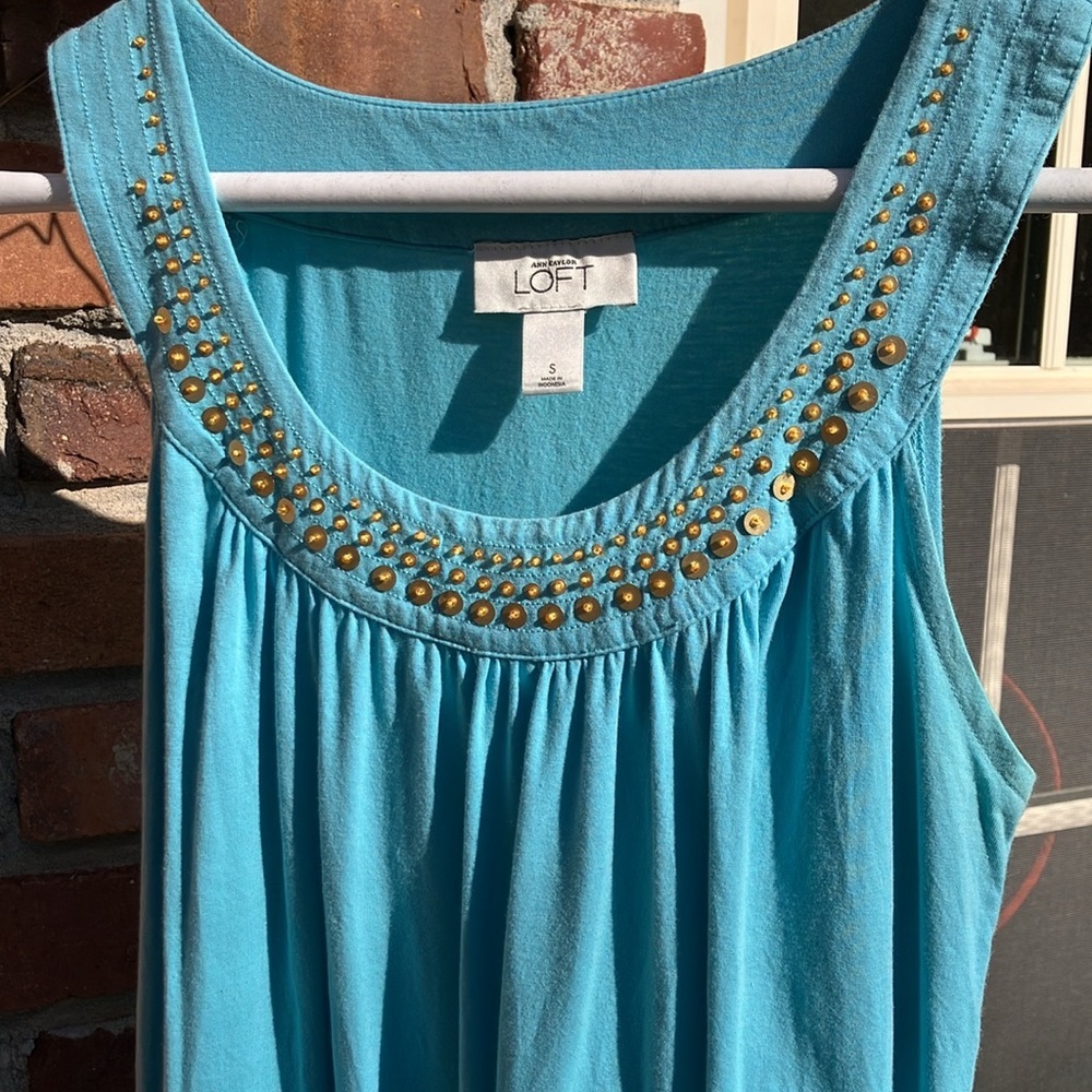 LOFT Blue Mini Dress with Elegant Style